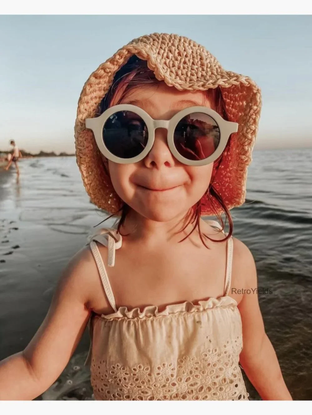 Cute Round Polarized Sunglasses for Kids UV400 Protection